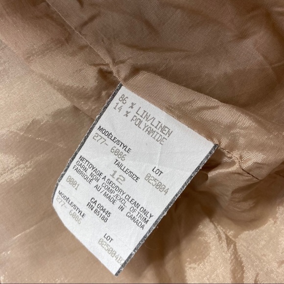 Louben Open Front Snake Printed Blazer Sz 12 - Picture 7 of 7